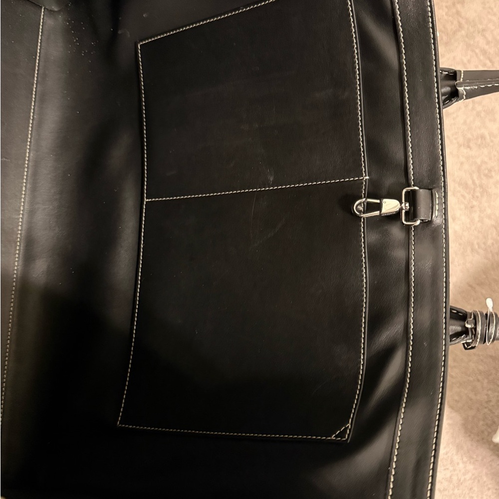 Burberry Brown Check Leather-Trim Tote - Picture 13 of 16
